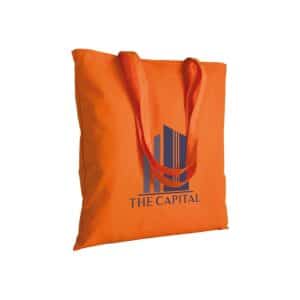 Shopper in Cotone Colorate Manici Lunghi