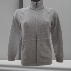 Felpa Donna con Cerniera - Fruit of the loom Lady Fit Premium Sweat